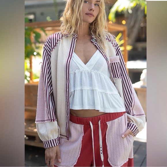 Last 1! POL Collar thermal button down long sleeves - Picture 9 of 10